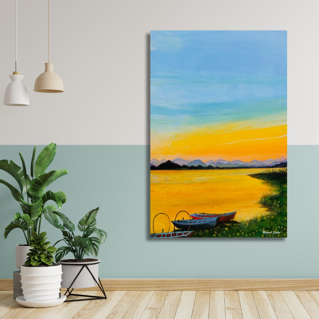 Bring Home the Hills of Patratu | Original Acrylic Painting Prints