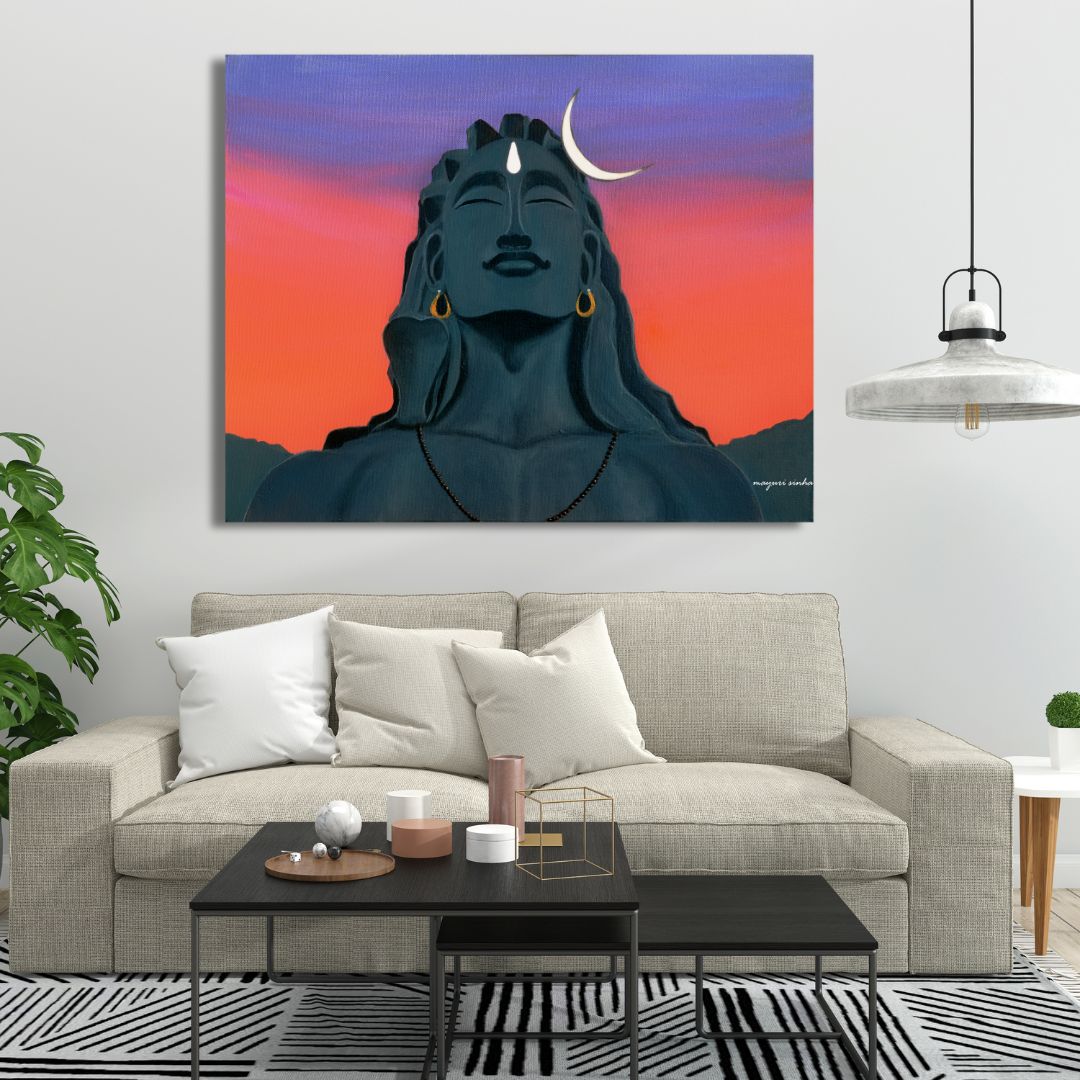 Embrace Serenity, Channel Divinity – Adiyogi Awaits You | Original Artwork Prints