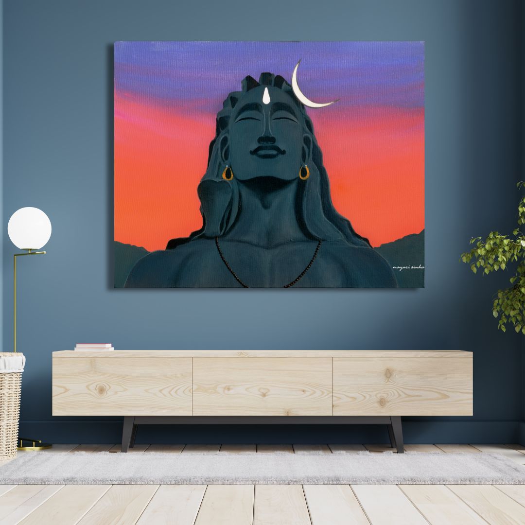 Embrace Serenity, Channel Divinity – Adiyogi Awaits You | Original Artwork Prints