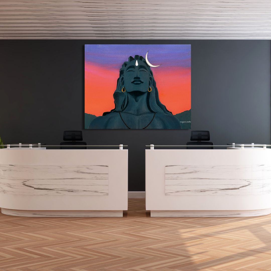 Embrace Serenity, Channel Divinity – Adiyogi Awaits You | Original Artwork Prints