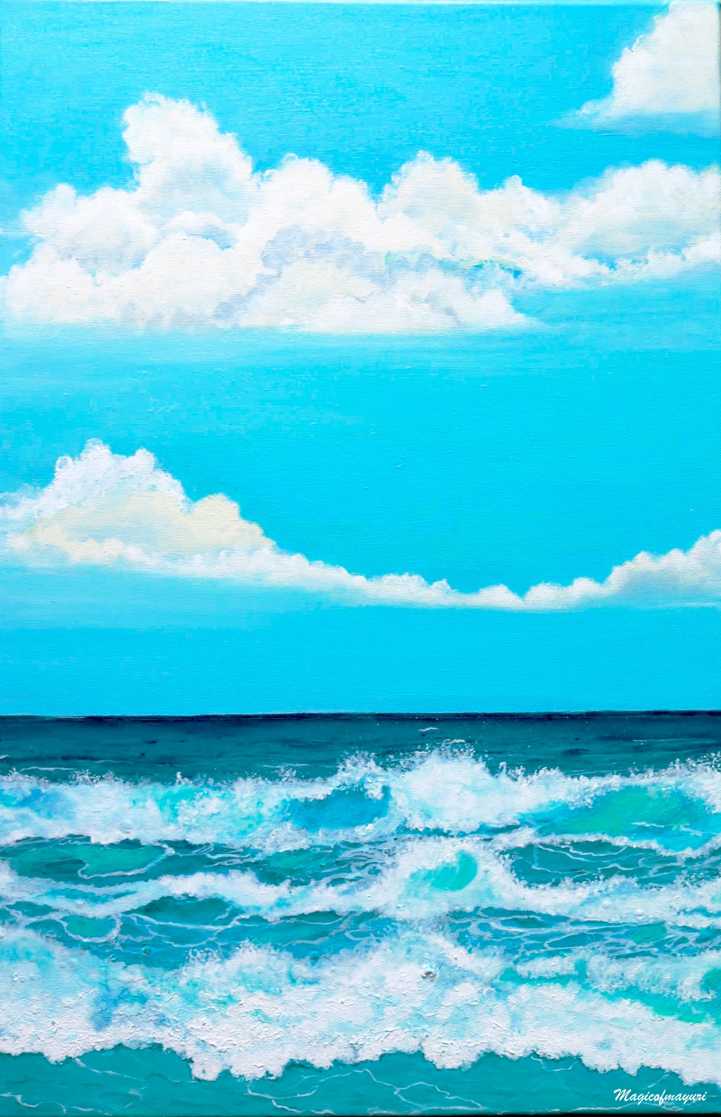 Ocean Whispers | Breathe Deep. Flow Free. Bring the Ocean Home | Original Acrylic Painting Prints