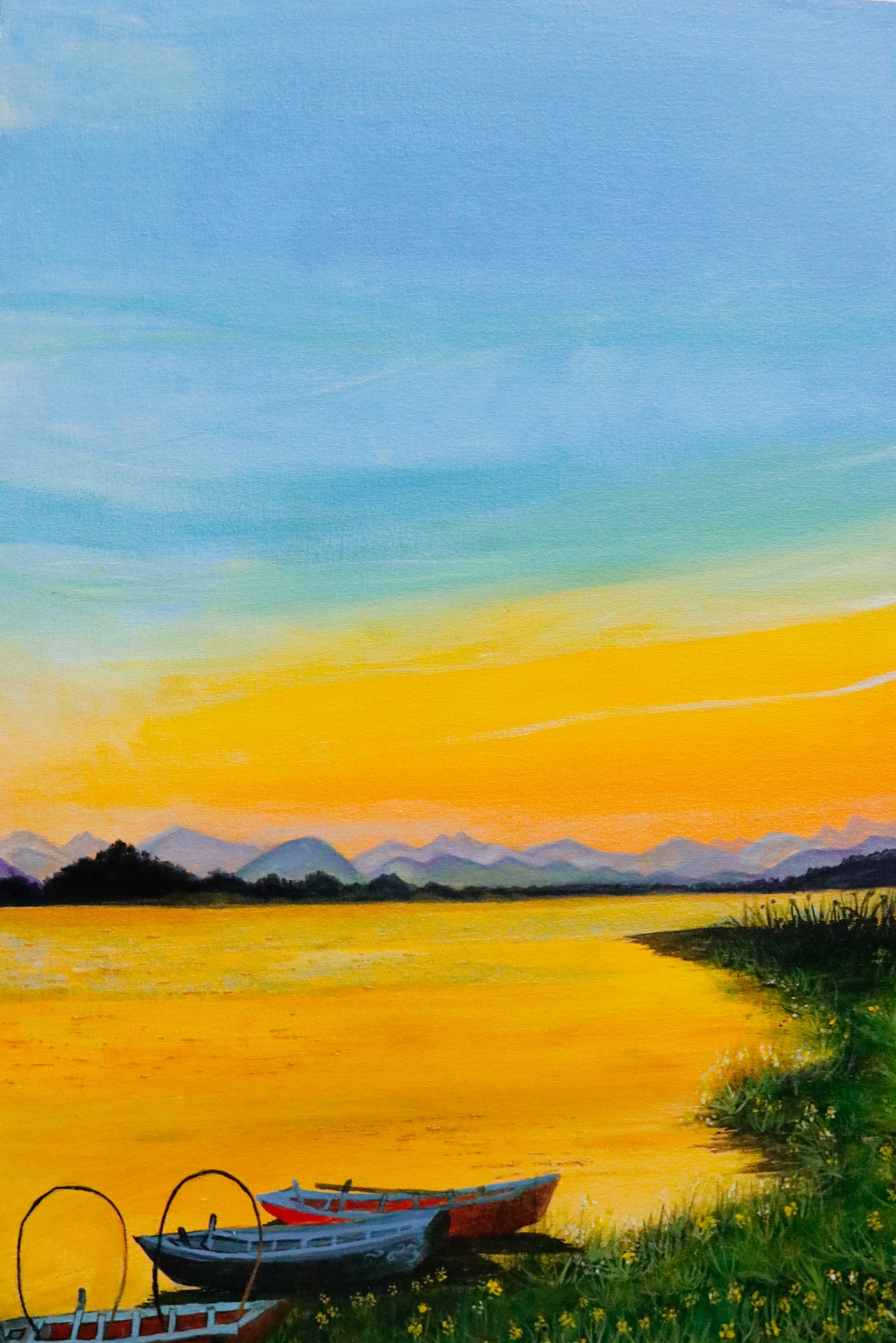 Bring Home the Hills of Patratu | Original Acrylic Painting Prints